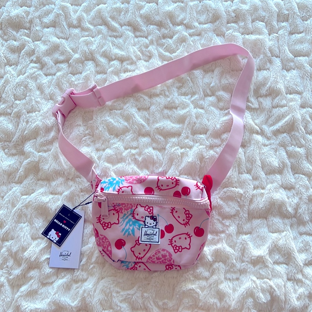 NWT Herschel Hello Kitty Limited Edition Pineapple Cherry 15 Hip Pack Belt Bag